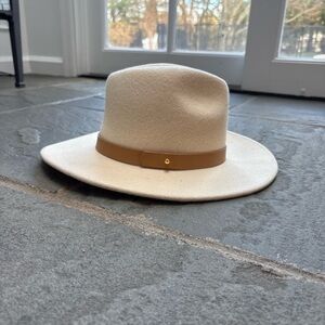 Lack Of Color Cream Fedora with Tan Band